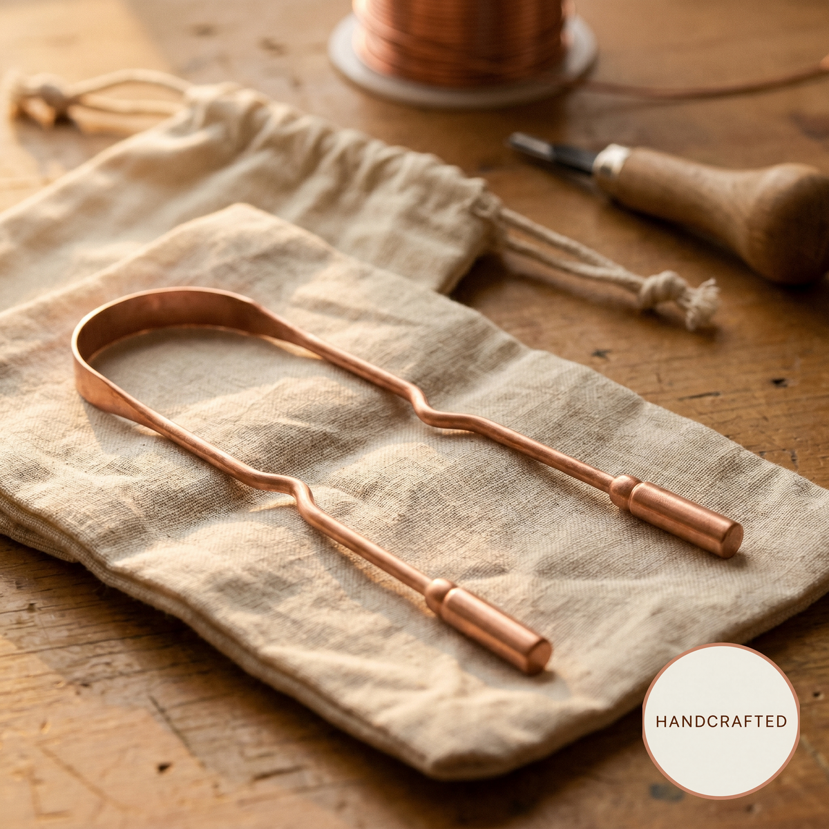 Morning Ritual Copper Tongue Scraper
