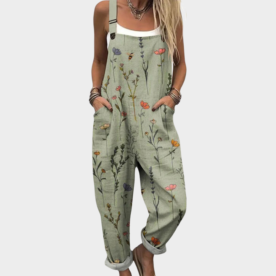 Meadow | Botanical Print Dungarees
