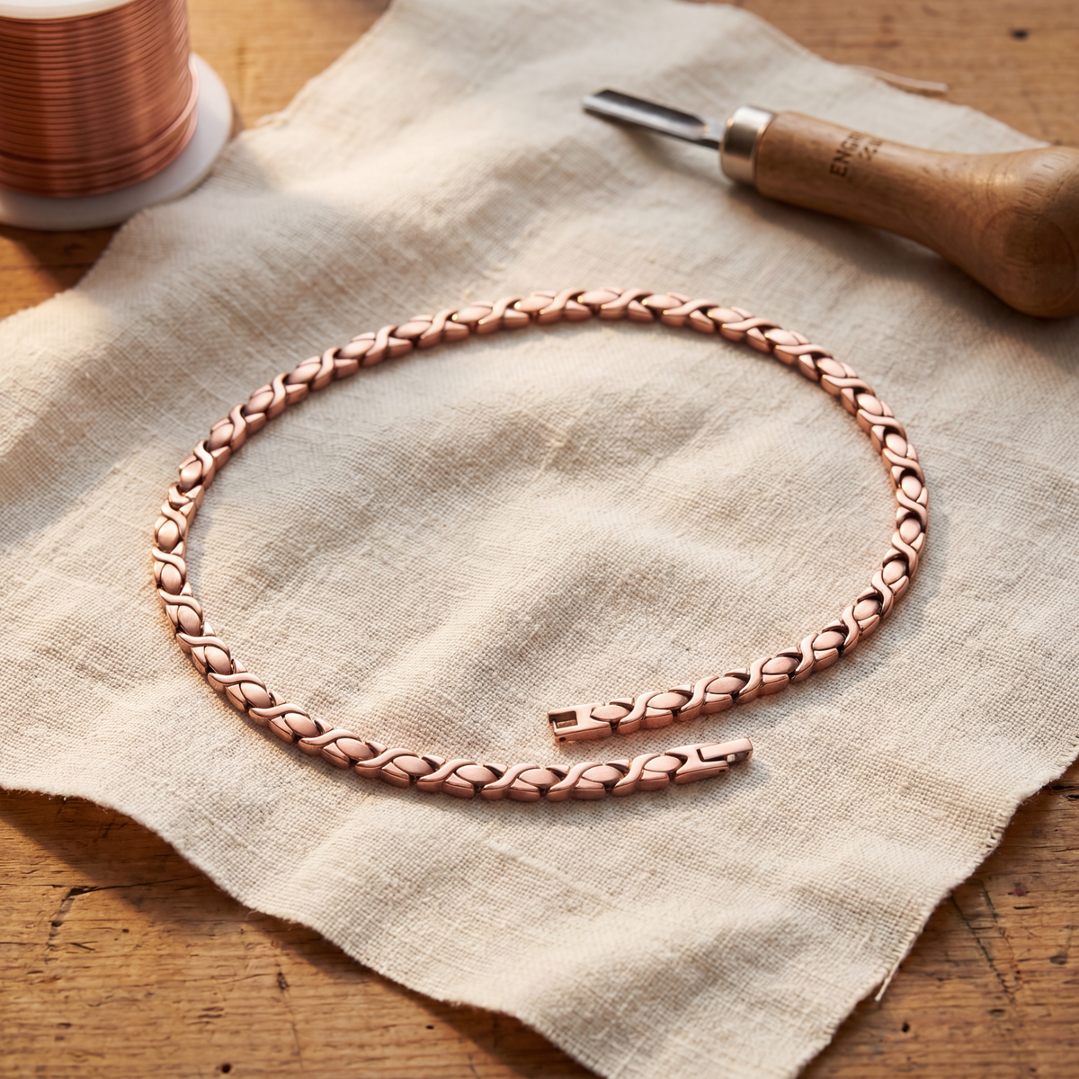 Cecilia | X-Link Copper Necklace