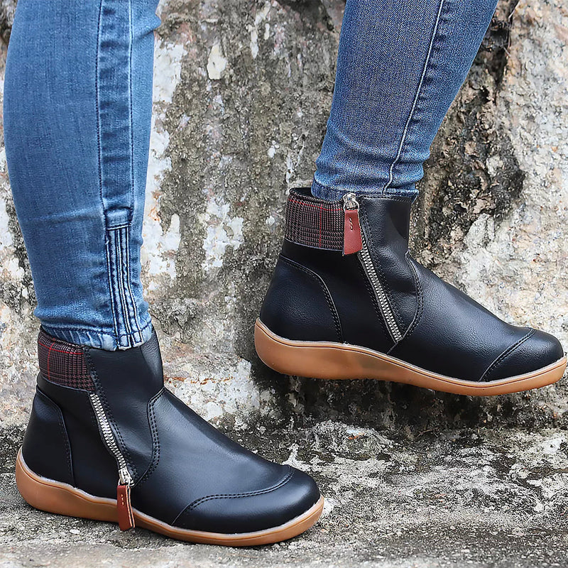 Moira | Premium Zipper Orthopedic Waterproof Boots