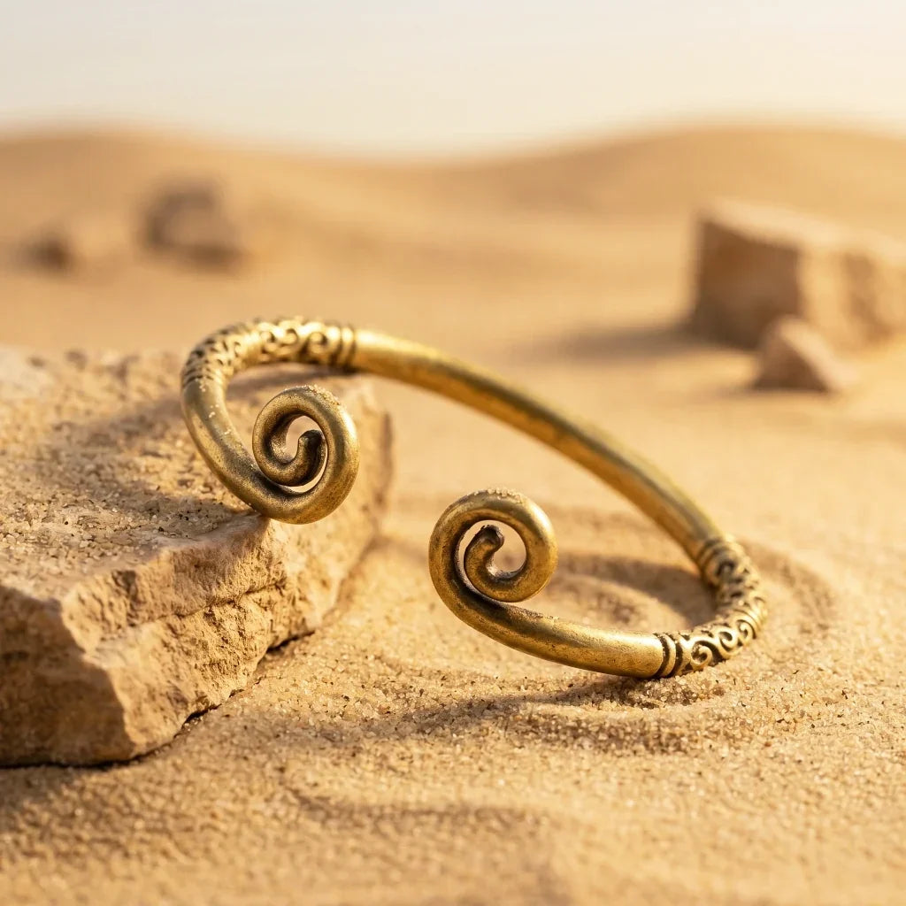 Theo | Spiral-End Copper Cuff