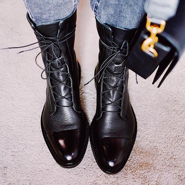 Sofia | Vintage Look Heel Boots
