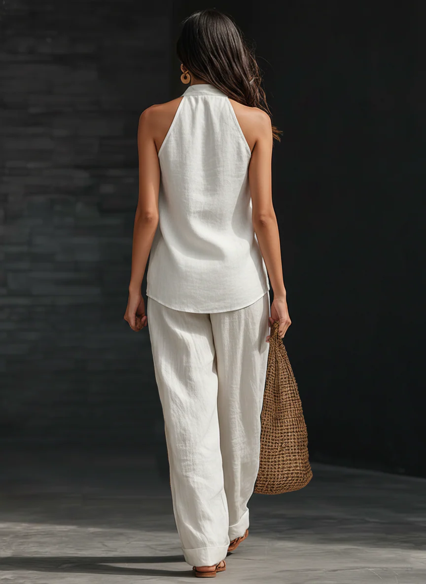 Zoë™ – Ensemble sans manches avec pantalon ample