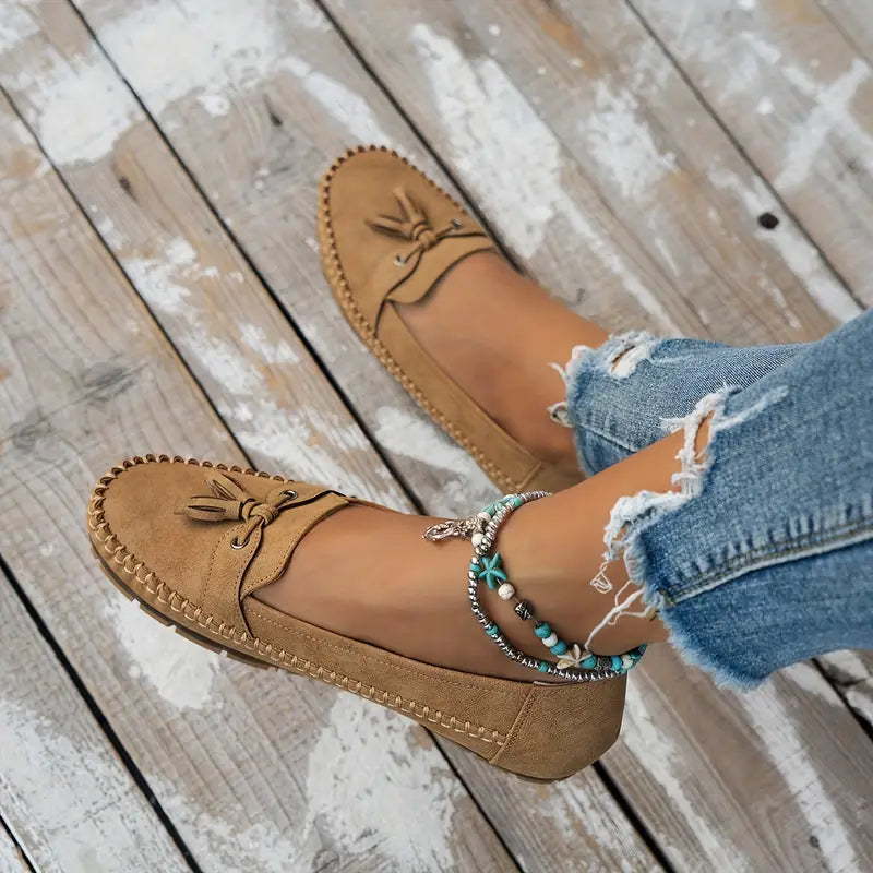Madilyn™ | Casual Tassel Moccasins