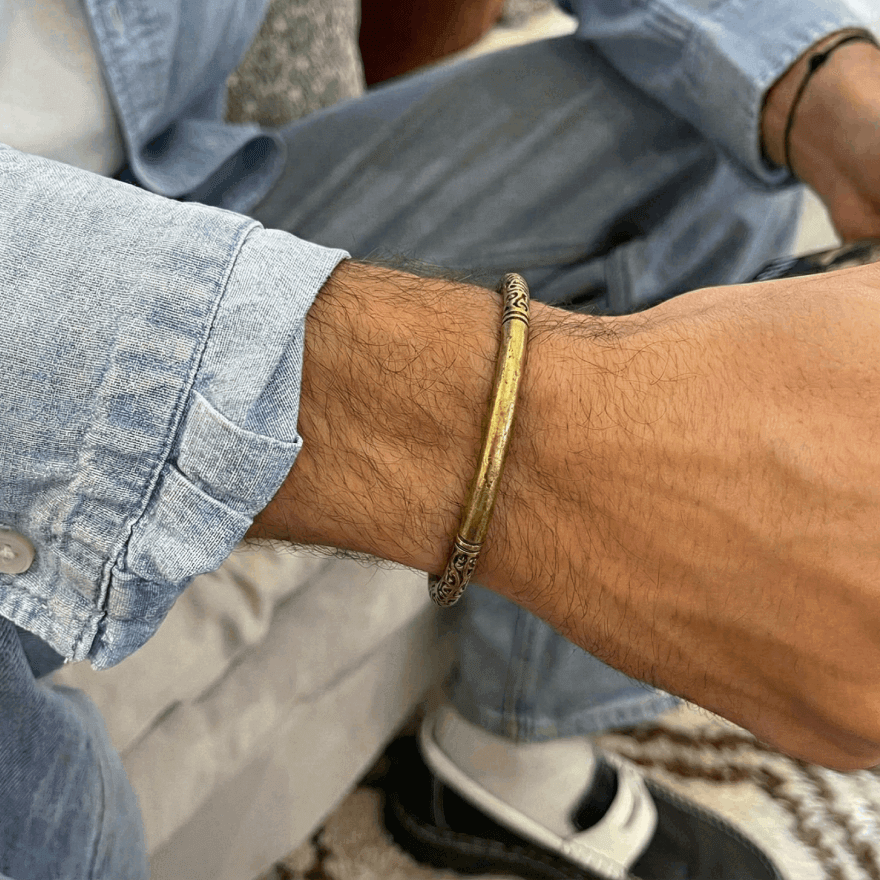 Theo | Spiral-End Copper Cuff