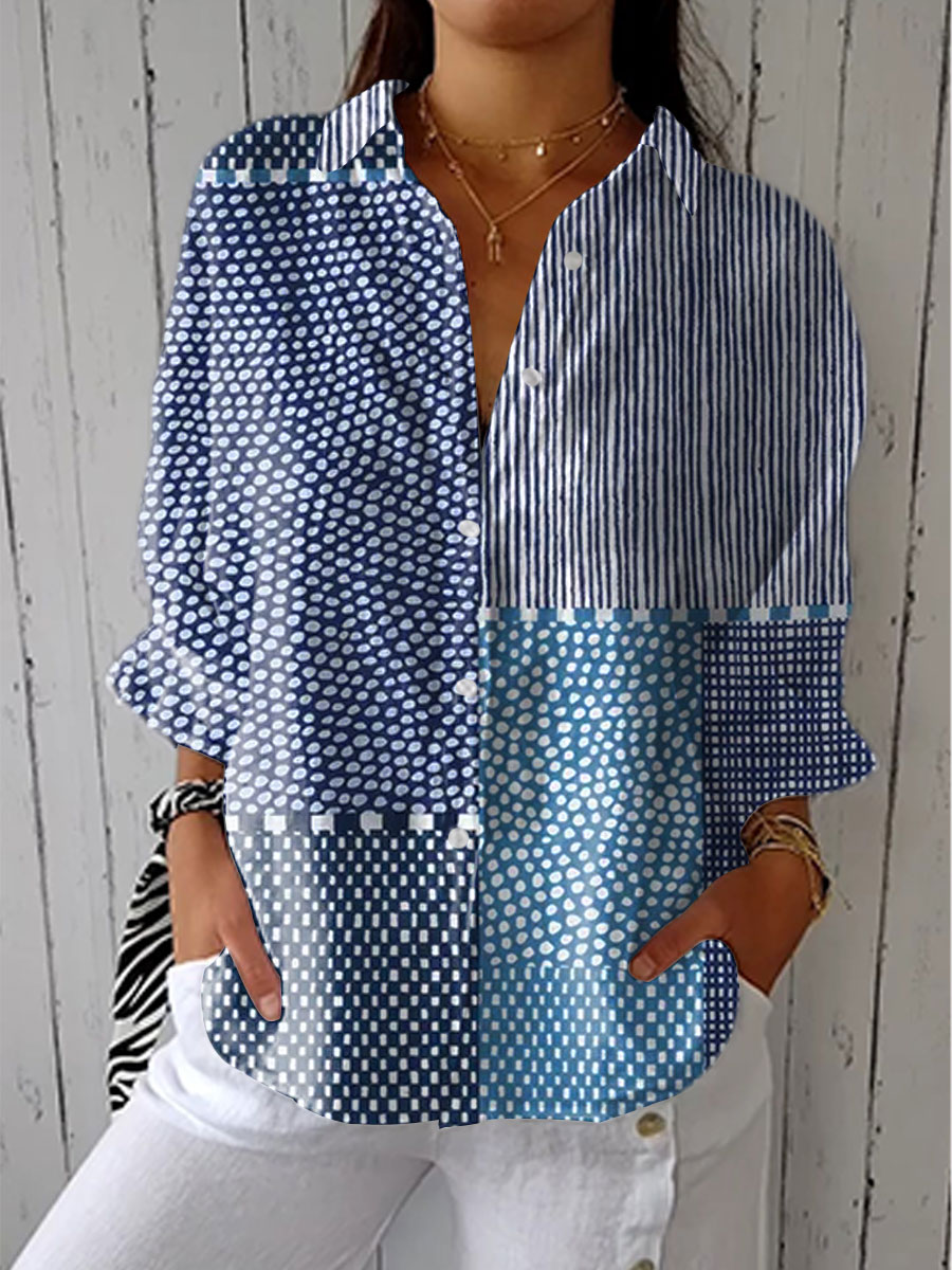 Jolie™ Ocean Patchwork Blouse