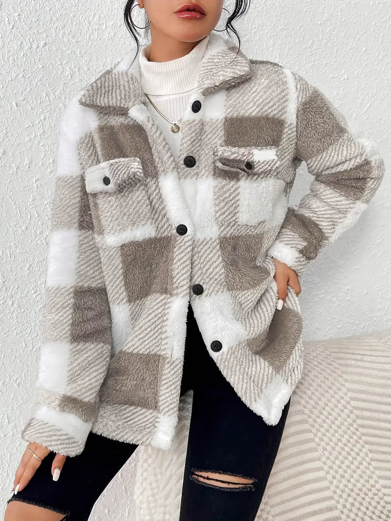 Caroline™ Jacket with Checkered Pattern
