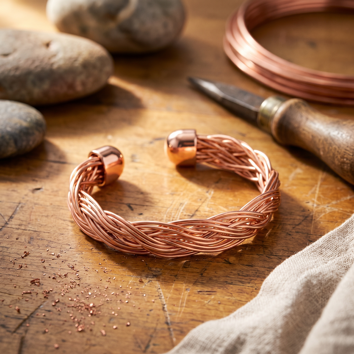 Maren | Braided Copper Cuff