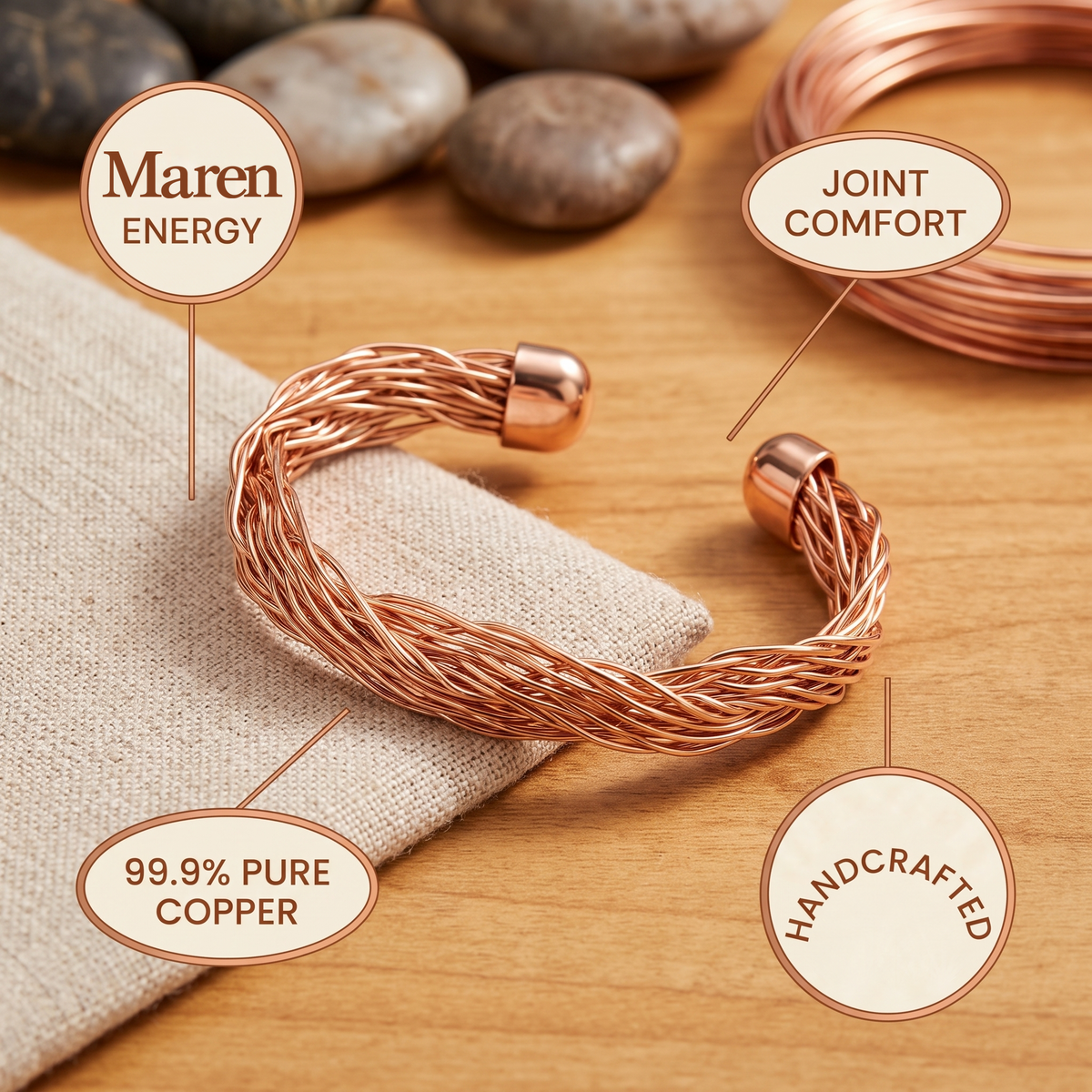 Maren | Braided Copper Cuff