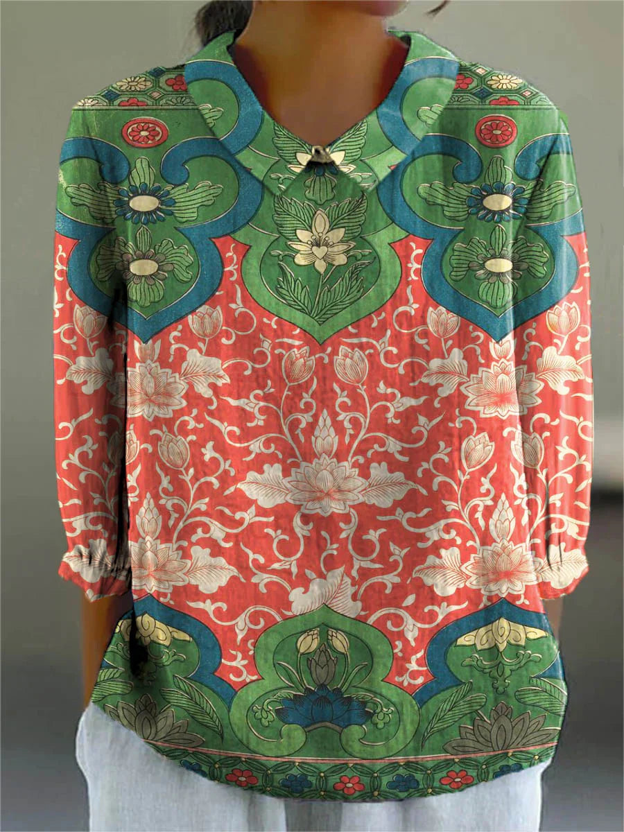 Clara™ Regal Lotus Blouse