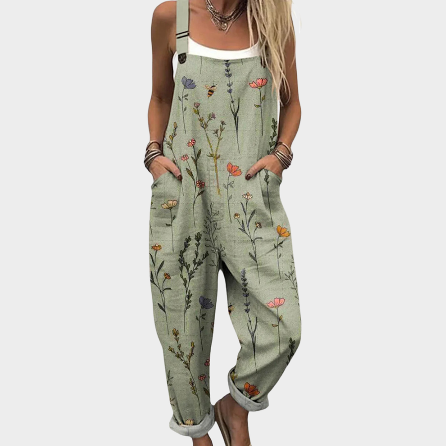 Meadow | Botanical Print Dungarees