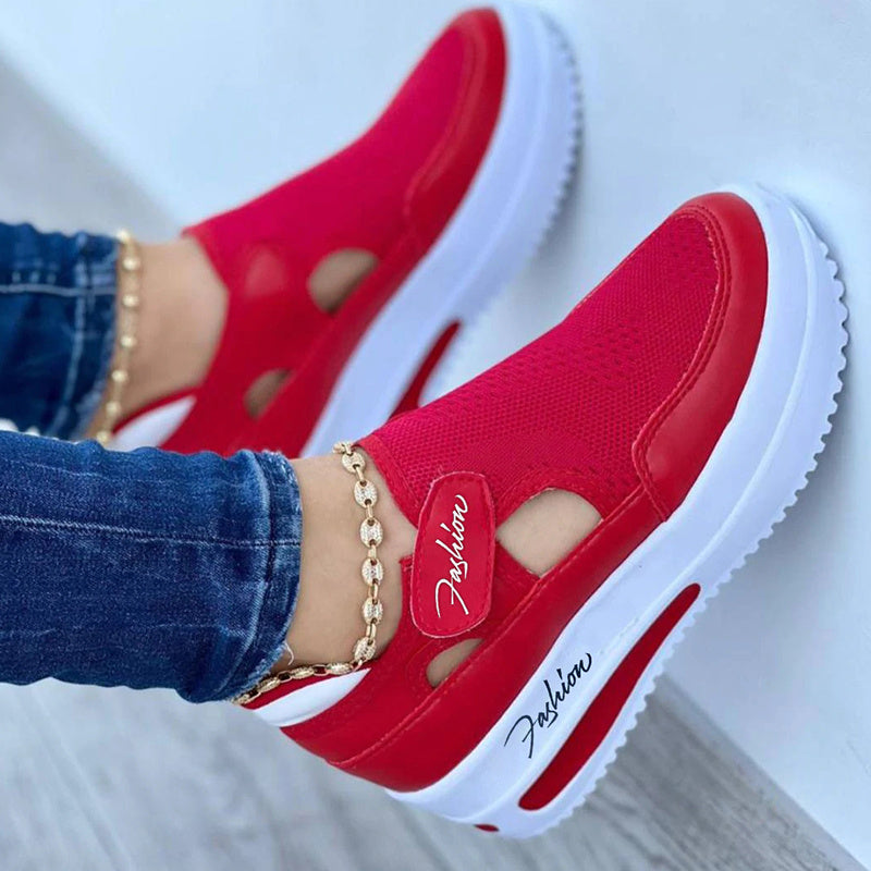 Reese | Platform Hook-and-Loop Sneakers