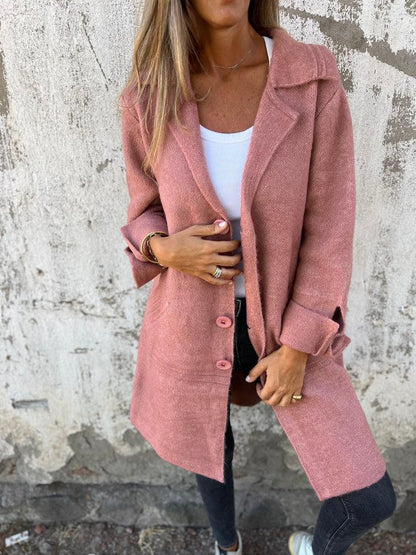 Brianna™ - Long Knit Coat