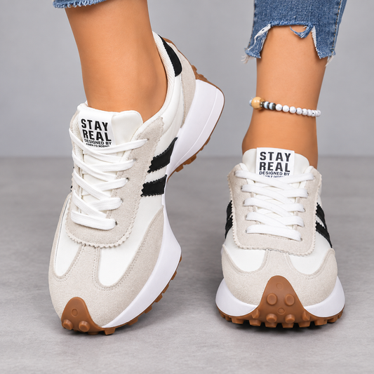 Elodie | Two-Tone Lace-Up Shoes