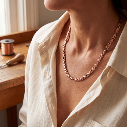 Cecilia | X-Link Copper Necklace