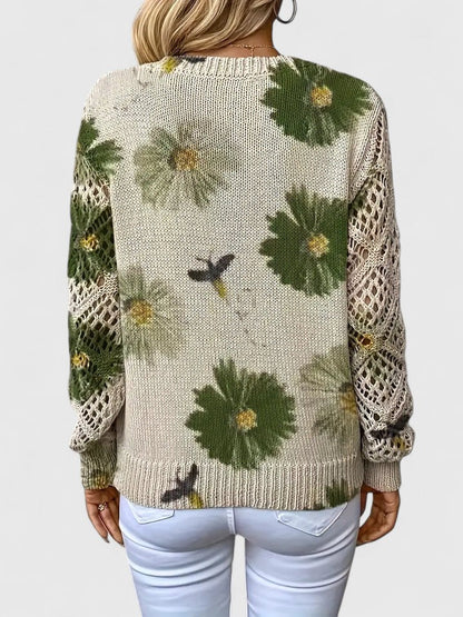 Kaiti™ - Elegant Floral Sweater
