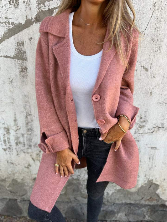 Brianna™ - Long Knit Coat
