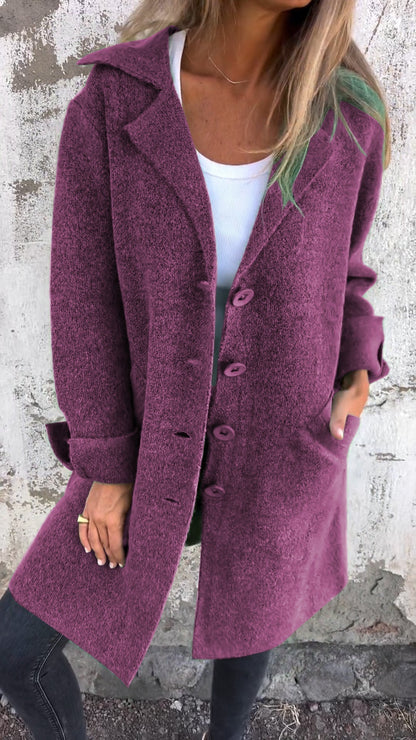 Brianna™ - Long Knit Coat