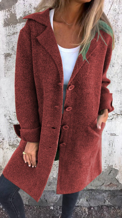 Brianna™ - Long Knit Coat