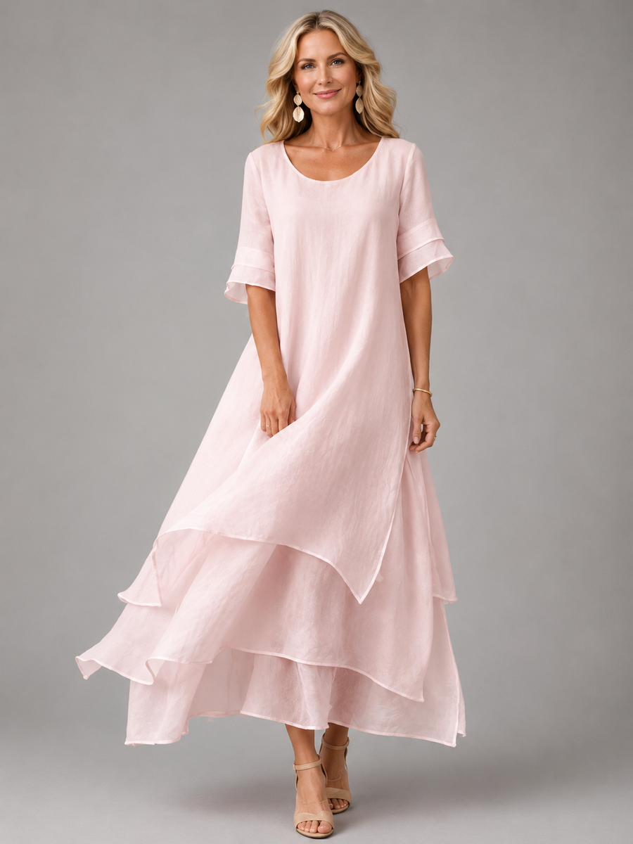 Liora | Flowing Ruffle Maxi Dress