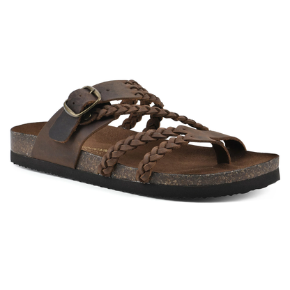 Solène | Braided Cork Sandals