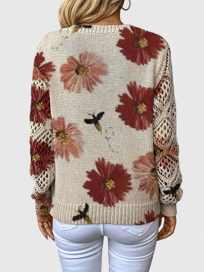 Kaiti™ - Elegant Floral Sweater