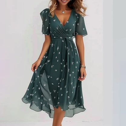 Aubrey™ Elegant Printed Dress