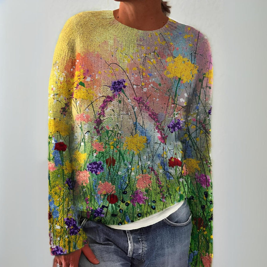 Marlowe™ - Flowers Art Cozy Sweater