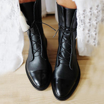Sofia | Vintage Look Heel Boots