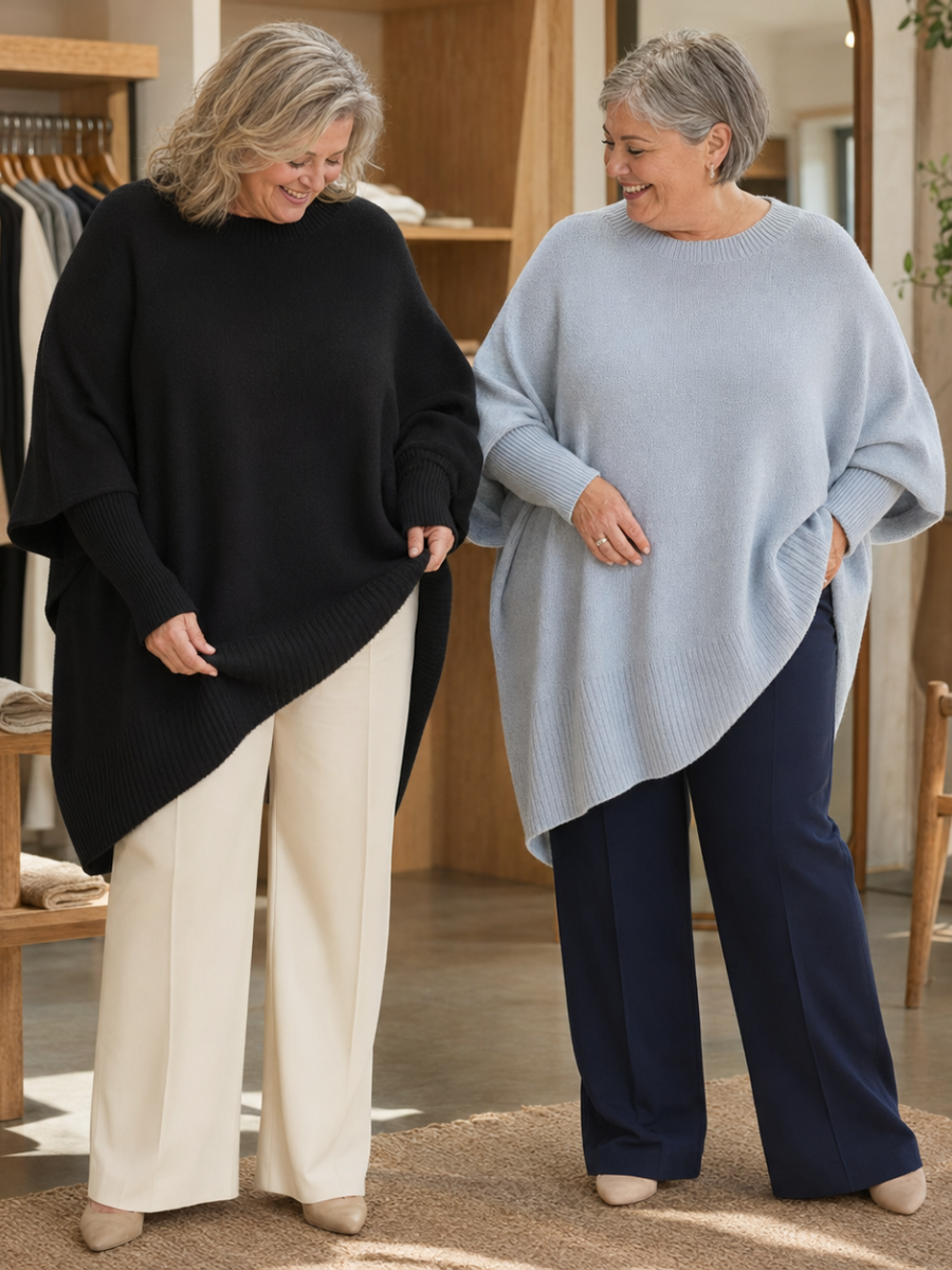 Nora | Chic Poncho Jumper