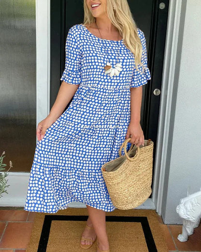 Nylah™ | Ruffle Sleeve Midi Dress