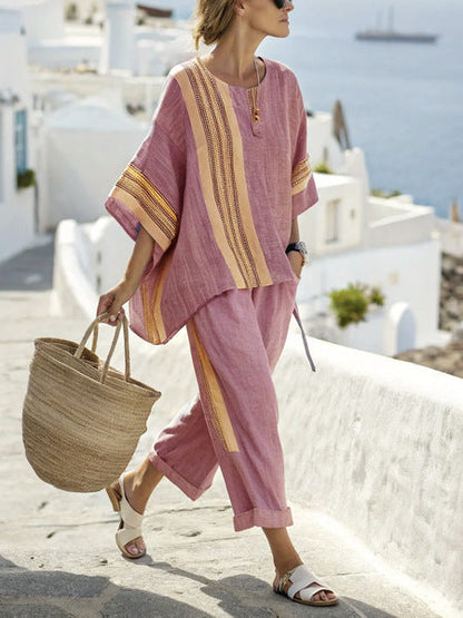 Stella™ | Bohemian Linen Set for Effortless Resort Style