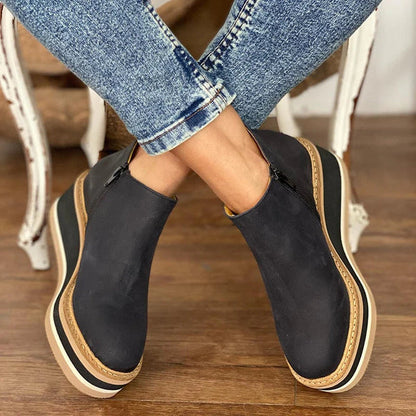 Kamala | Casual Wedge Ankle Boots