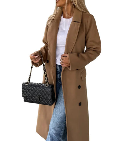 Nicolai™ - Elegant Double-Breasted Wool Coat