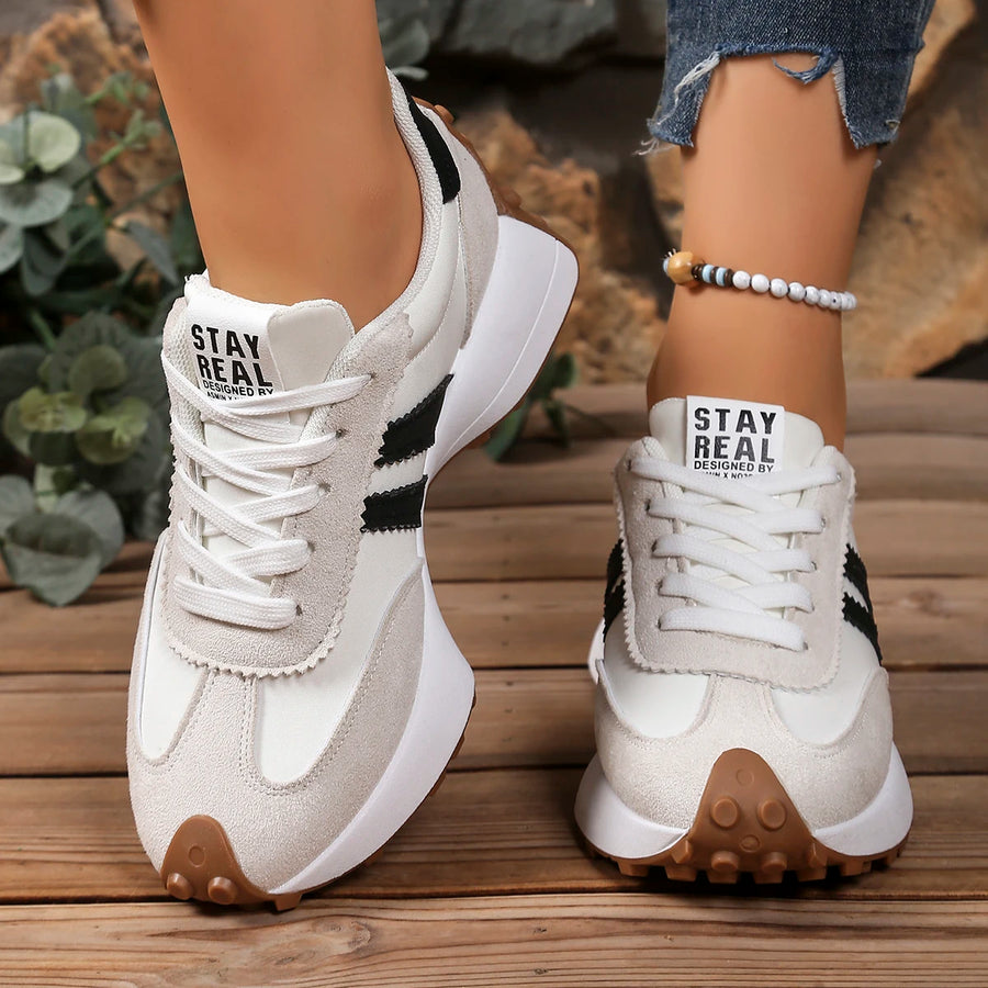 Elodie | Two-Tone Lace-Up Shoes