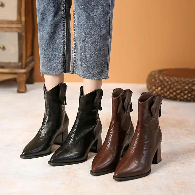 Mallory | Vintage High Heel Boots