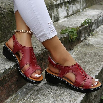 PREMIUM™ ORTHOPEDIC LEATHER WEDGE SANDALS 2026