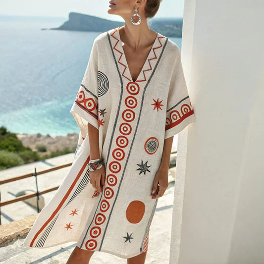 Layla™ | Elegant Silk Beach Dress for Effortless Summer Style
