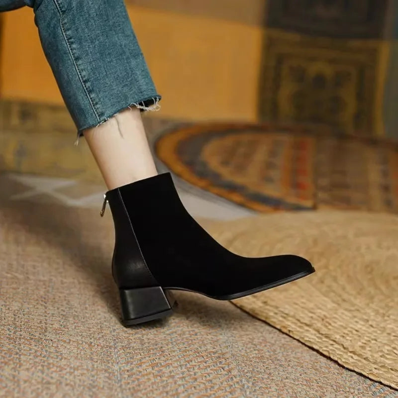 Skye | Frosted Leather Boots