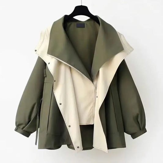 Xiandra™ Trendy Hooded Windbreaker Coat
