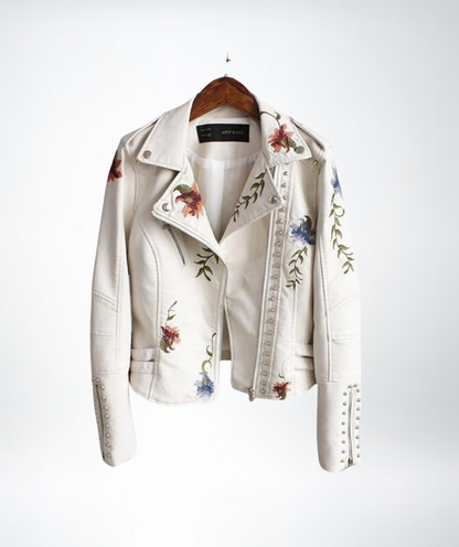Rose™ - Ladies Floral Leather Jacket