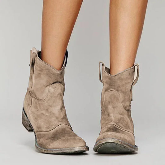 Harley | Vintage Cowboy Ankle Boots