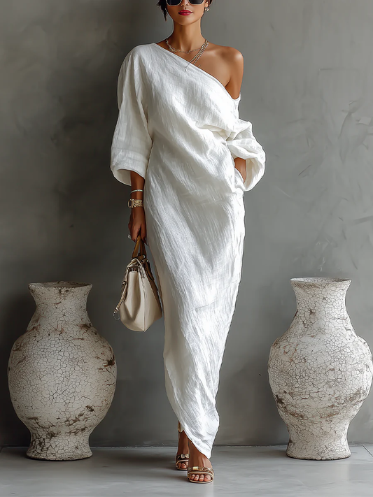 Elise | Chic Asymmetrical Maxi Dress
