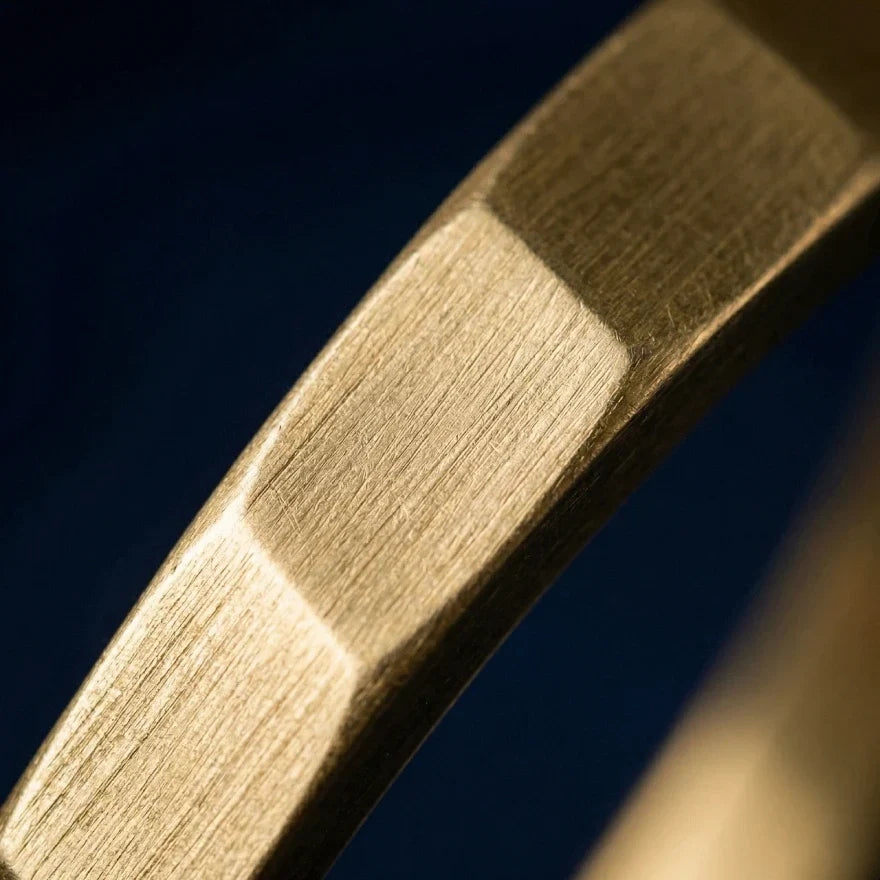 Felix | Faceted Brass Cuff