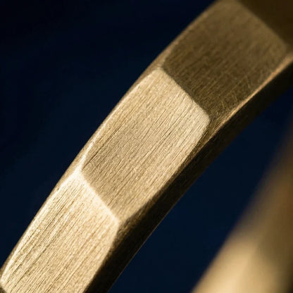 Felix | Faceted Brass Cuff