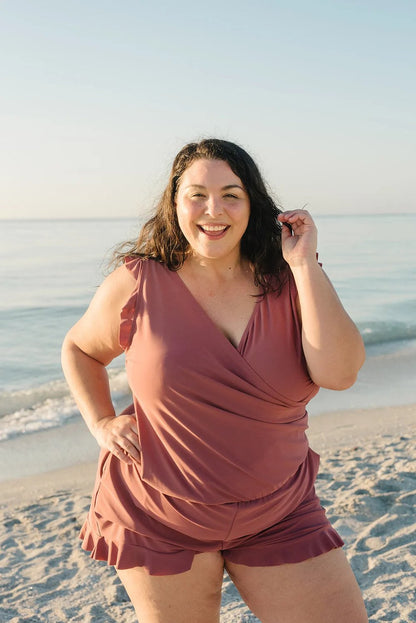 Alivia™ Sculpt & Support Ruffle Swimsuit