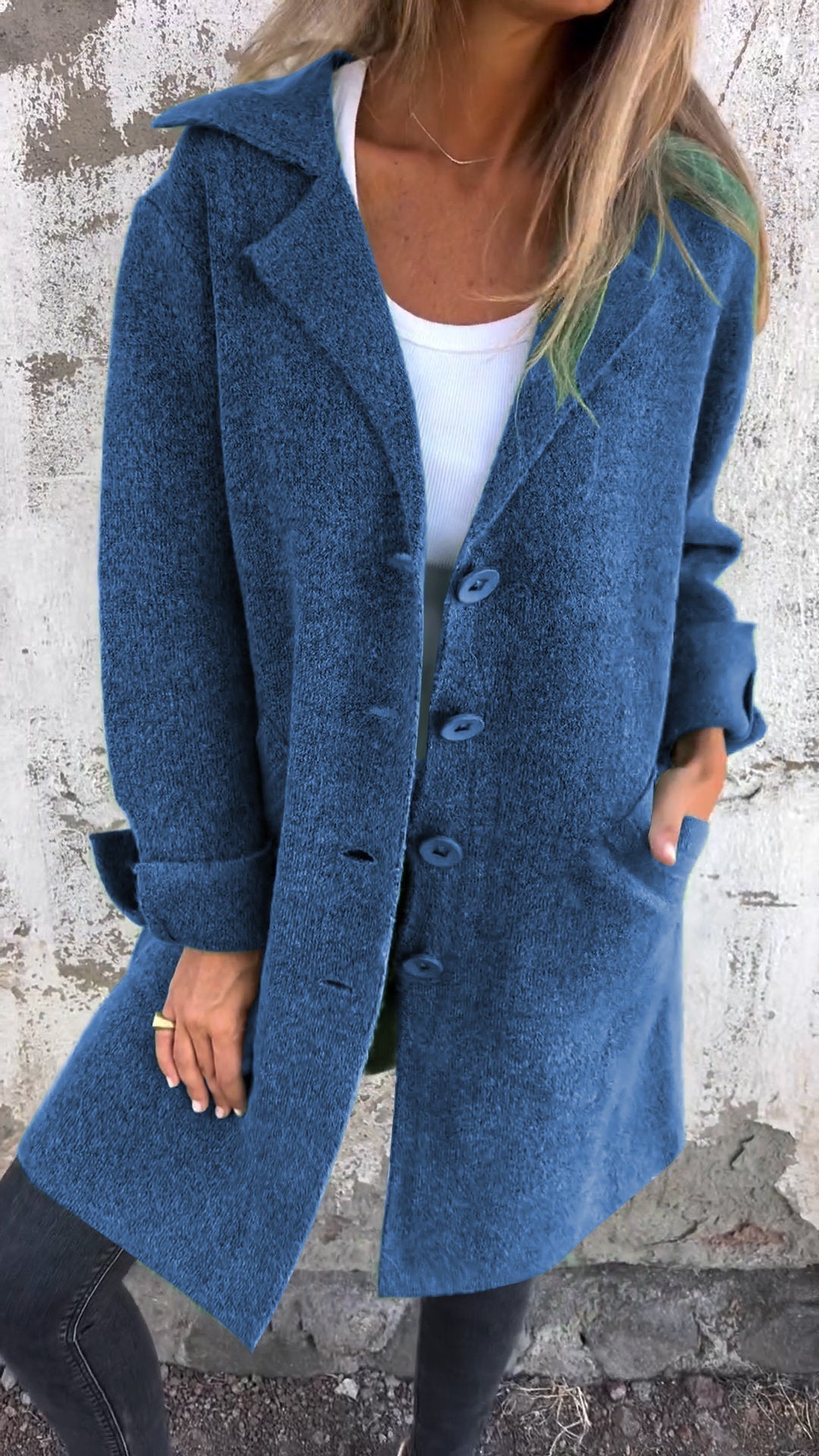 Brianna™ - Long Knit Coat