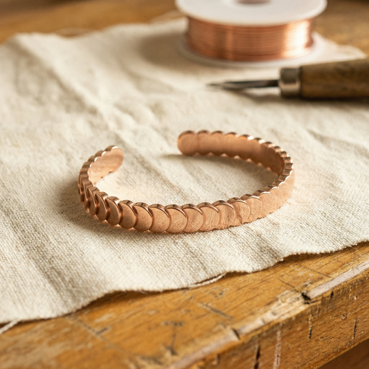 Matilda | Scale Copper Bracelet