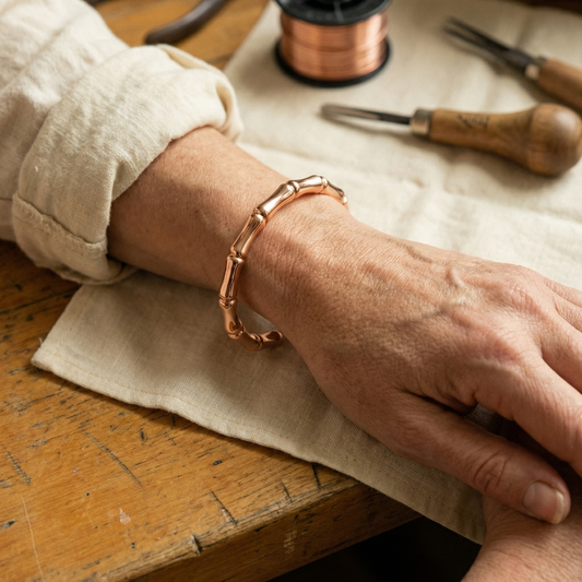 Hazel | Bamboo Copper Bracelet