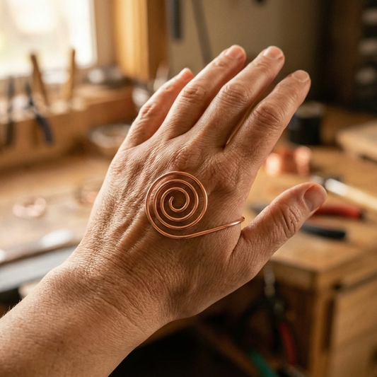 Aurelia | Copper Hand Spiral